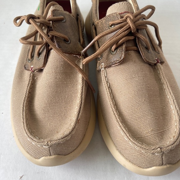 Twisted X Loafer Shoes Size 9 Women’s Eva Tan and Brown Boat Shoes - Picture 8 of 8
